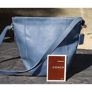 New, Unused Coach Vintage Item - Monterrey Hobo Bag 4027 in Denim Blue, 1990s